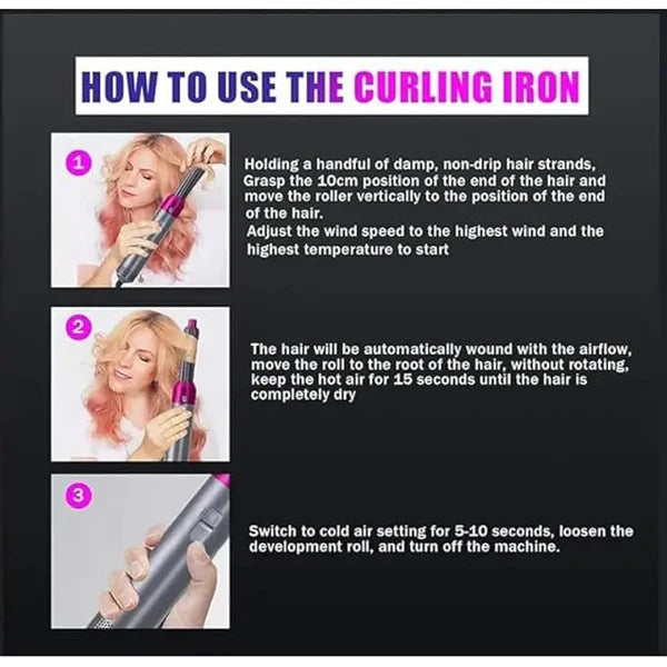 Smart Cart™ Hot Hair Brush 5-in-1 – Complete Styling Solution
