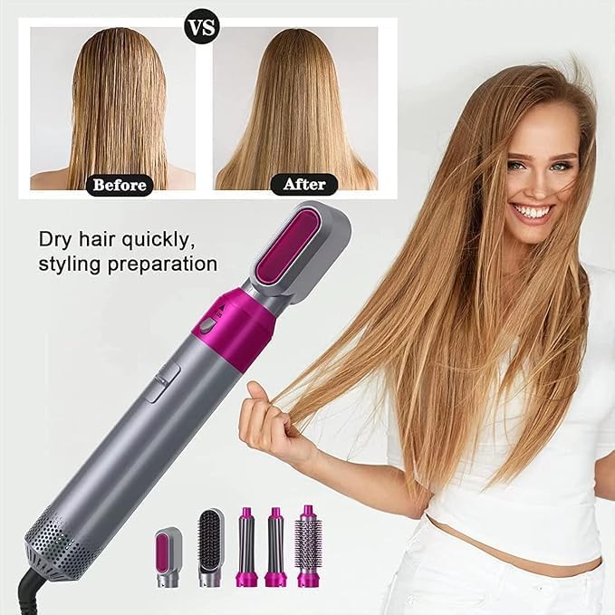 Smart Cart™ Hot Hair Brush 5-in-1 – Complete Styling Solution